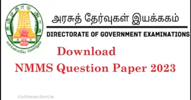 NMMS Question Paper 2023-24 SAT PDF Download For 8th Class